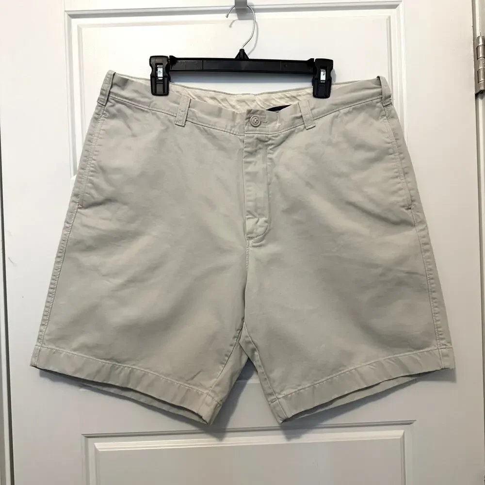 J Crew Broken In Shorts Cotton Khaki Mens 38